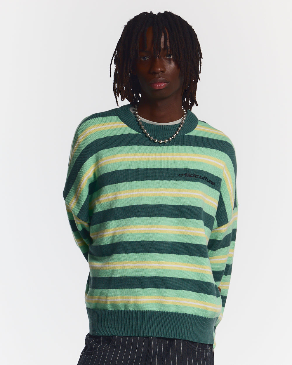 CASINO STRIPES KNIT PALE JADE