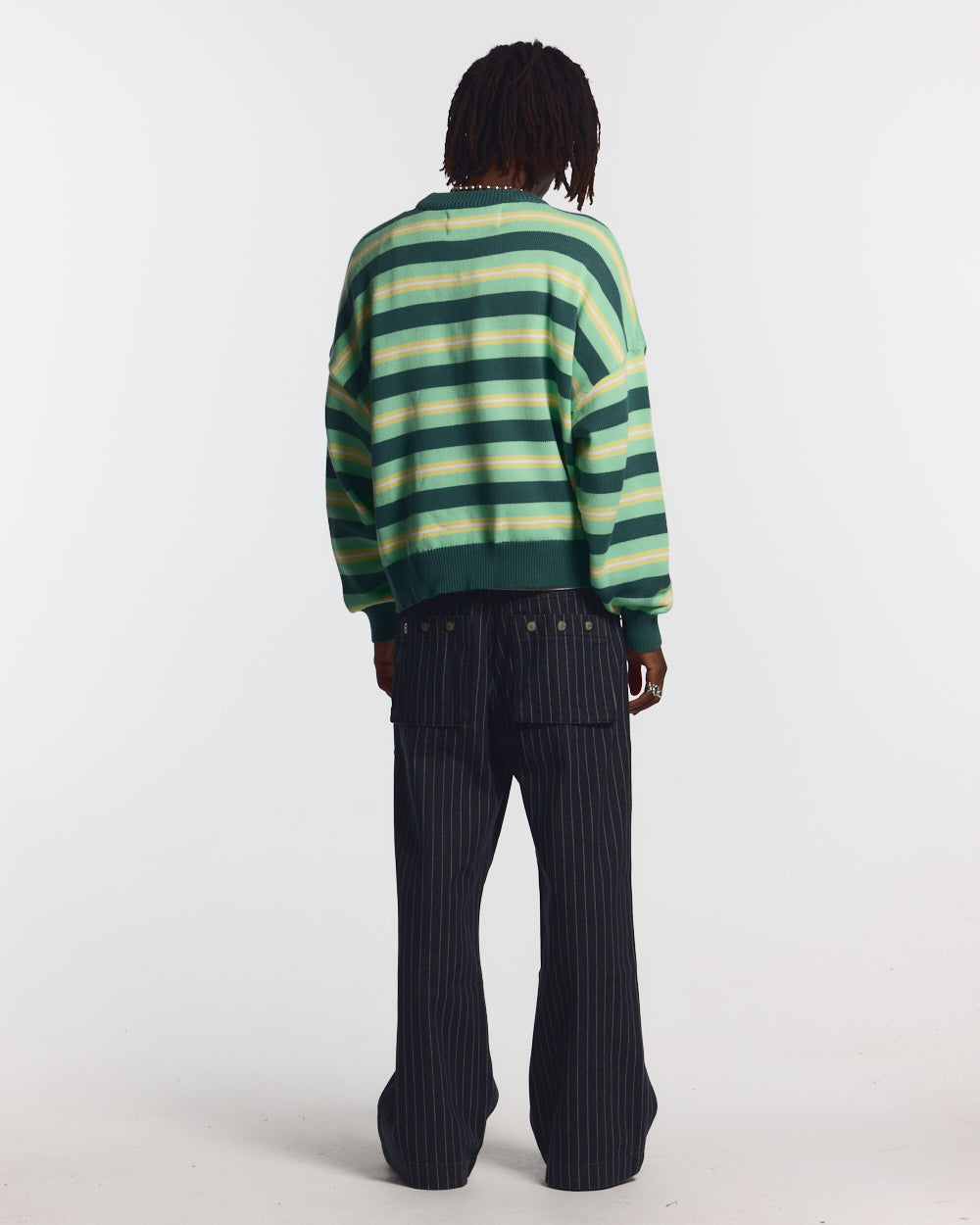 CASINO STRIPES KNIT PALE JADE