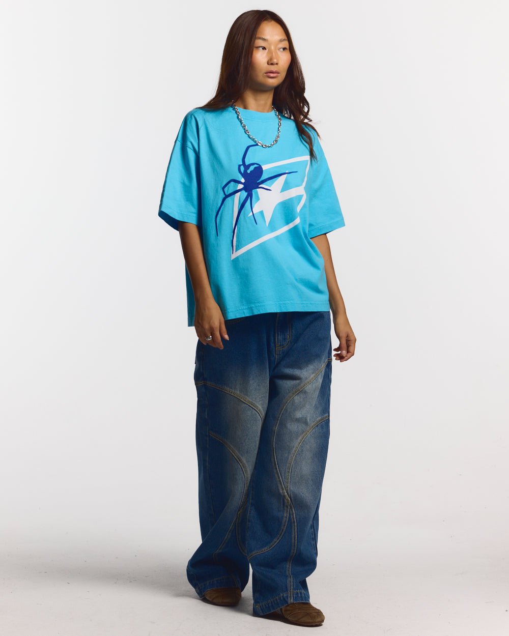 SPIDER TEE BLUE