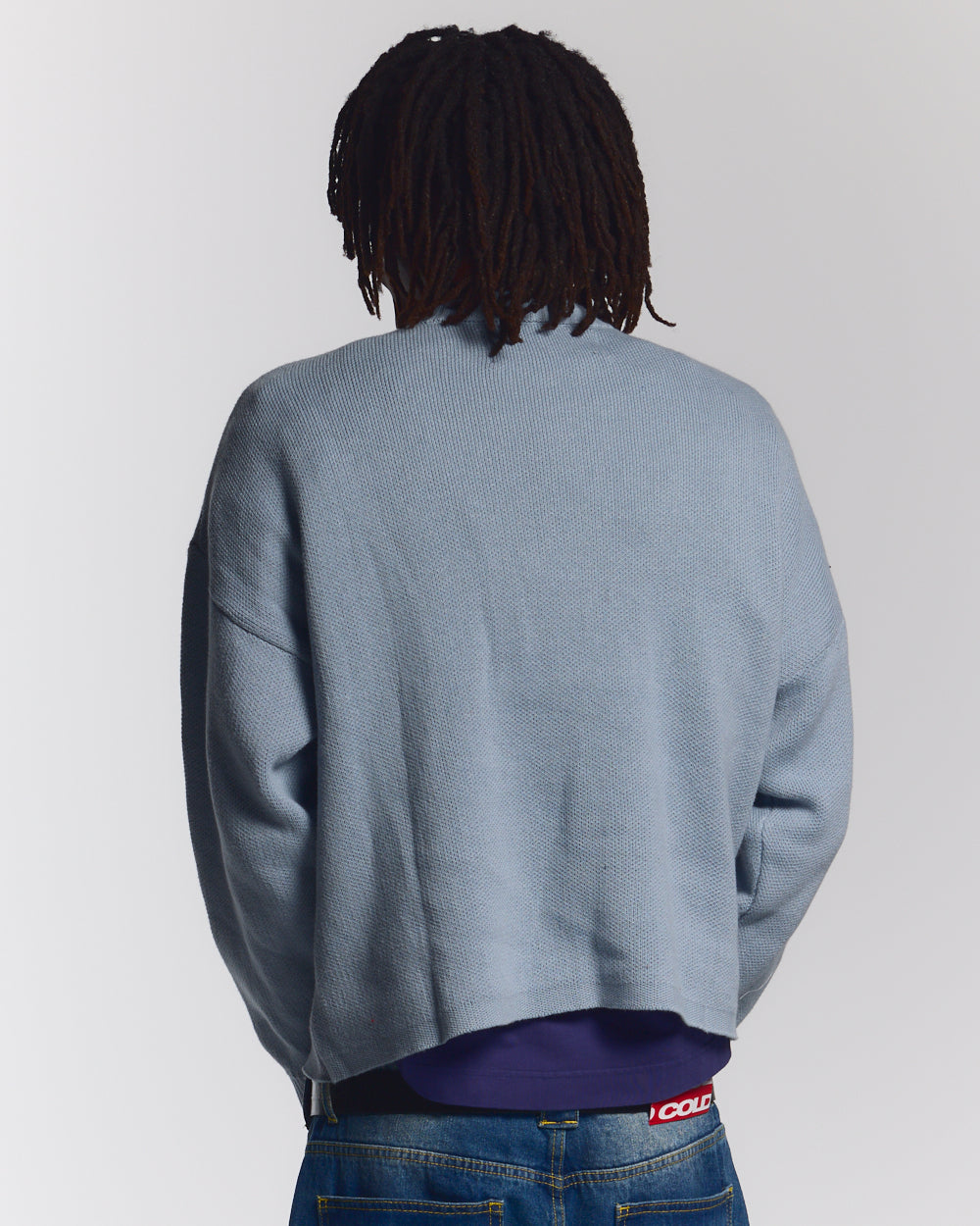 SPIDER KNIT LIGHT BLUE