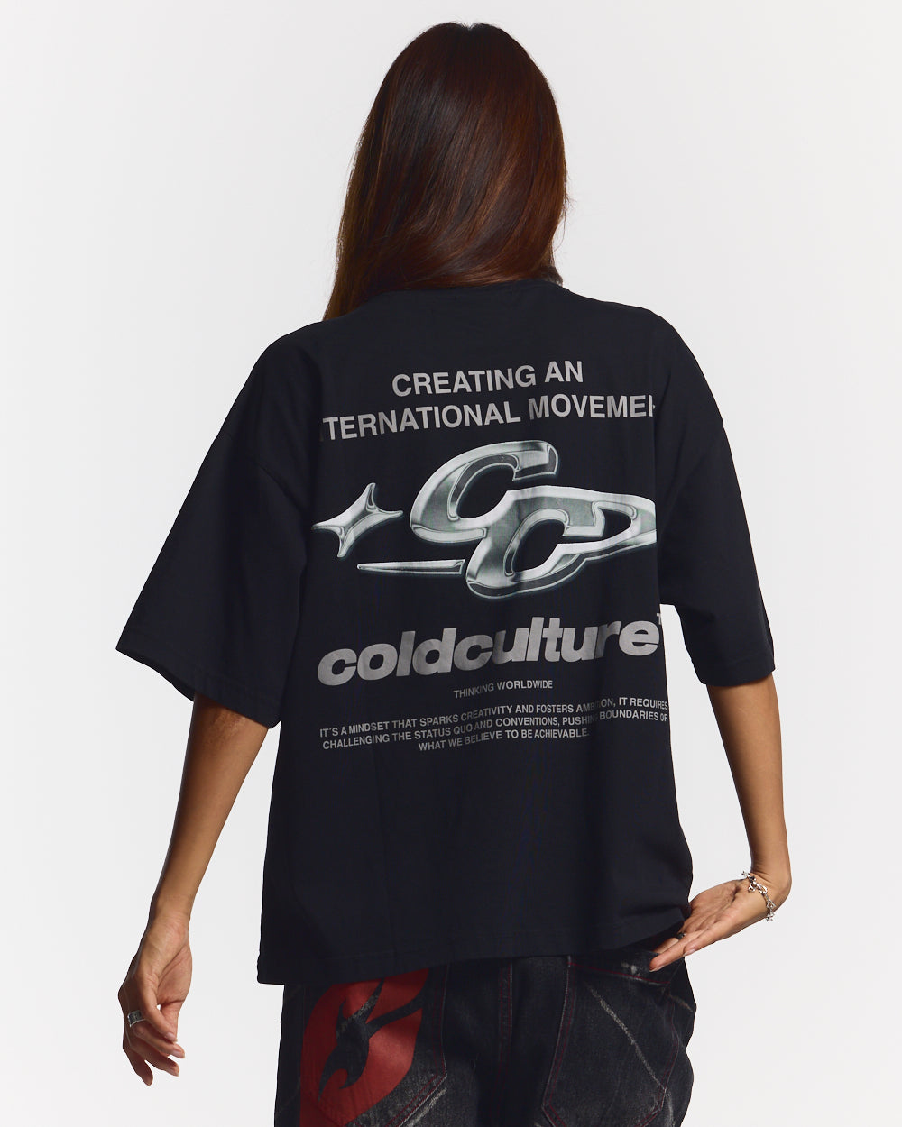 SPARKLY TEE BLACK