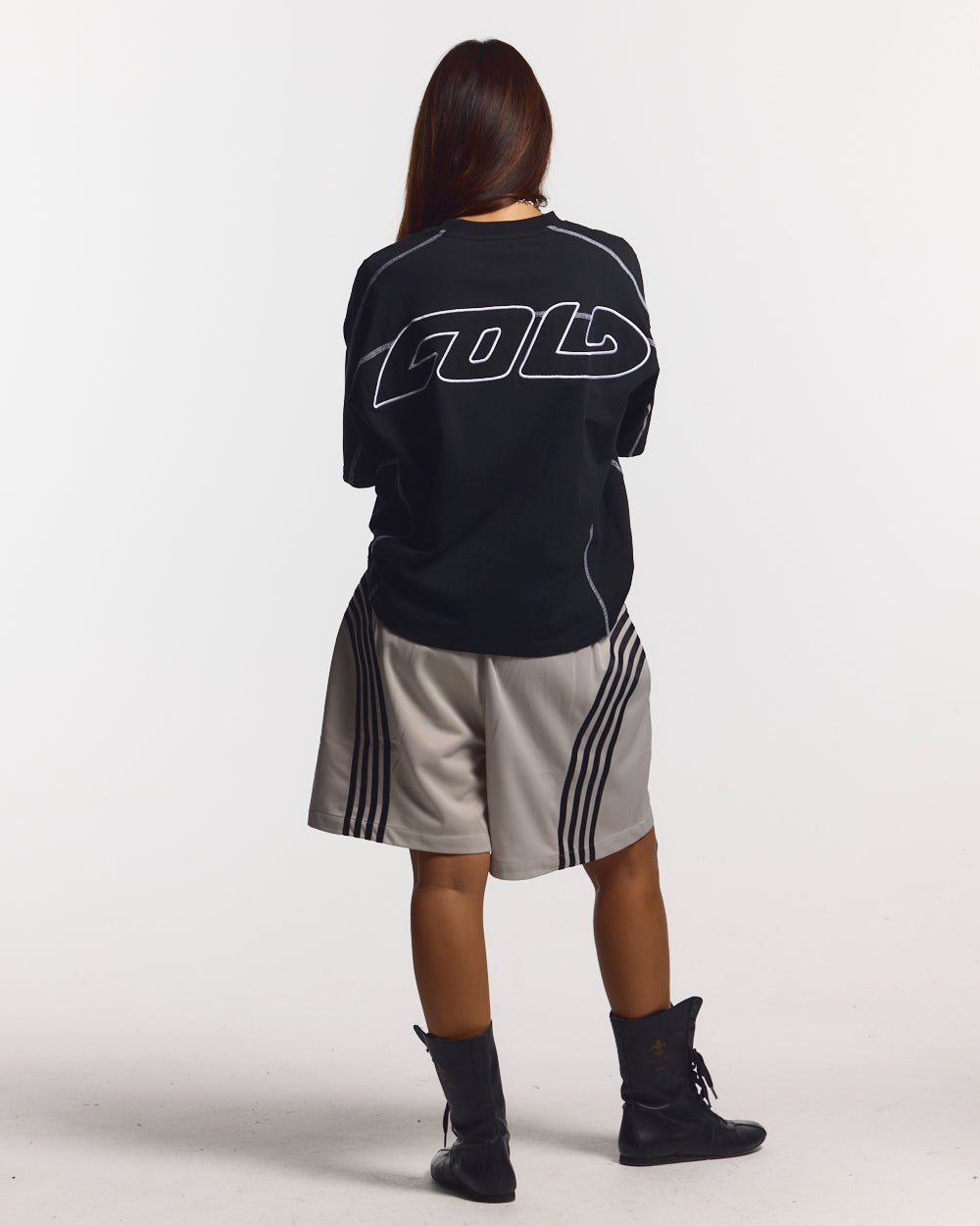 BOXING SHORTS SILVER