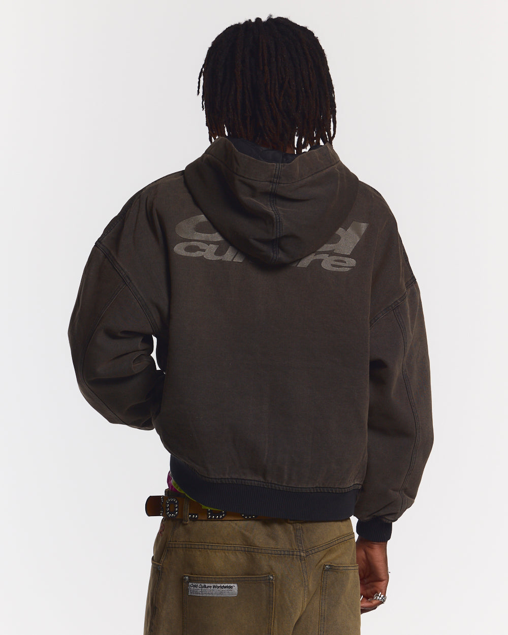 HARPER JACKET FADED DARK BROWN DENIM