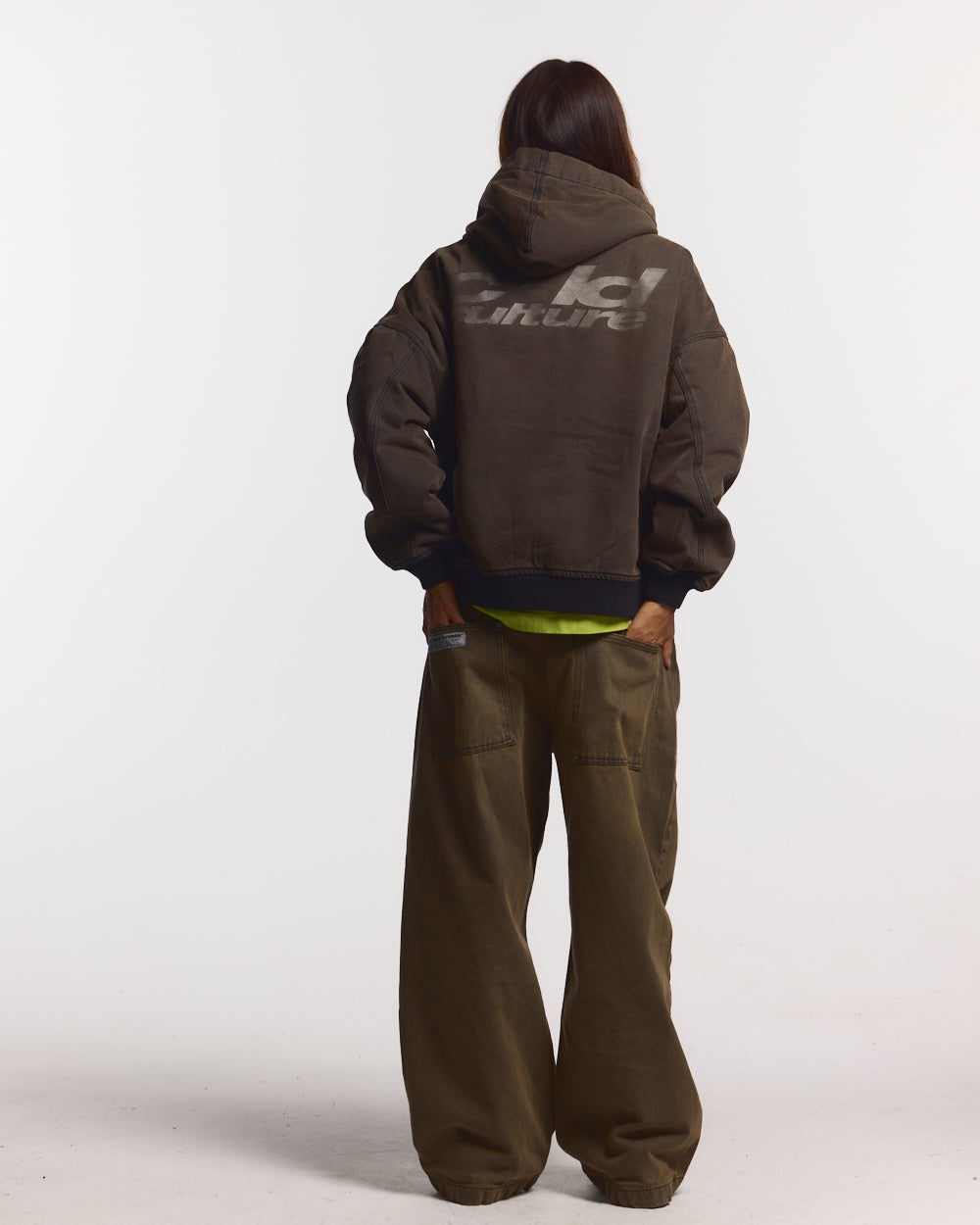 HARPER JACKET FADED DARK BROWN DENIM