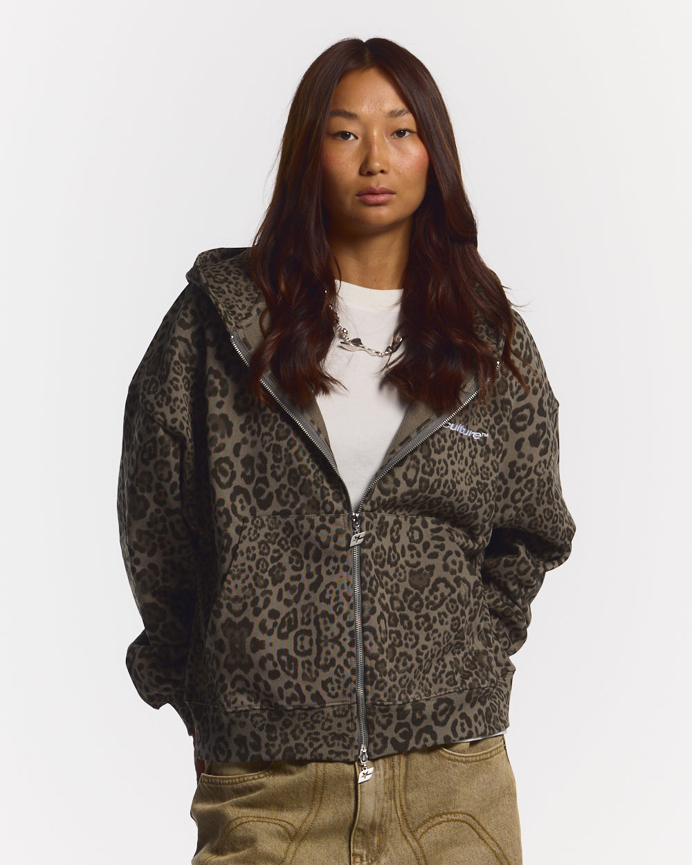 NOCTURNE BEAST ZIP HOODIE BROWN