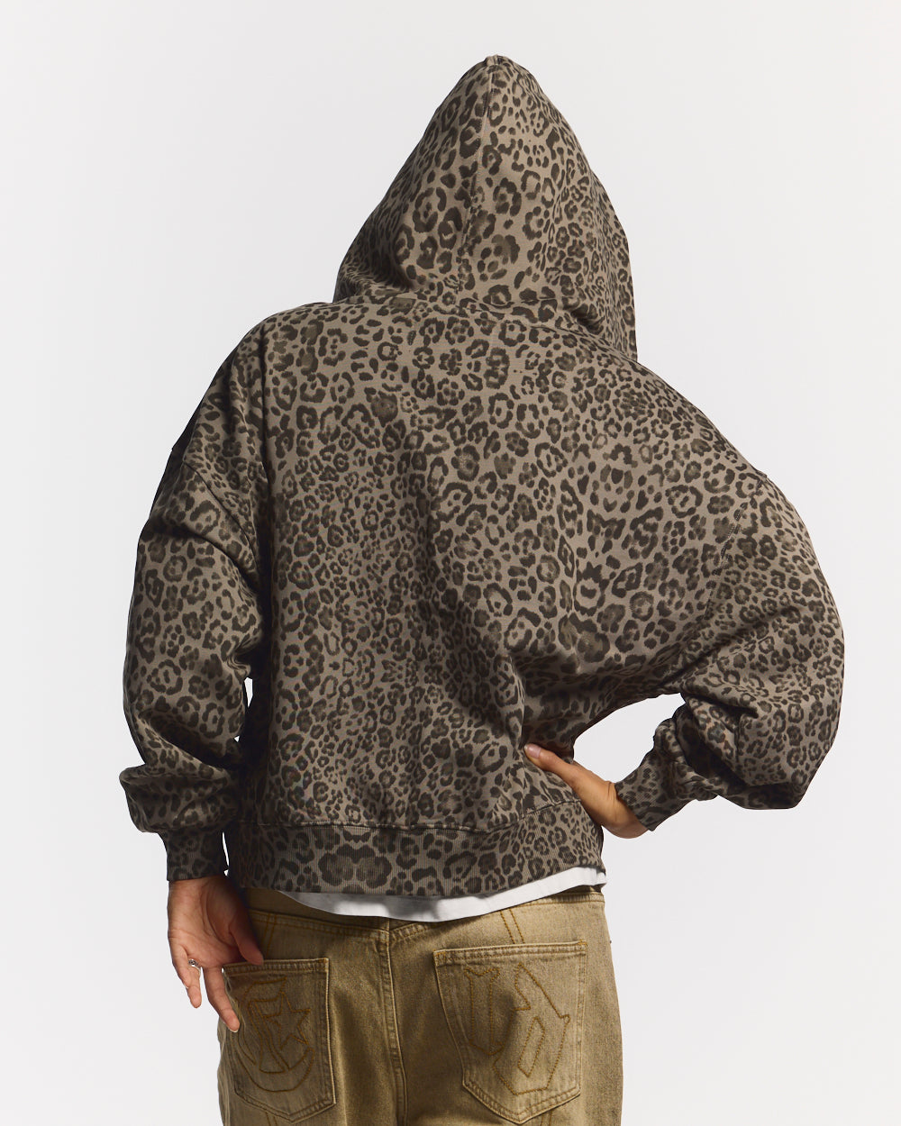 NOCTURNE BEAST ZIP HOODIE BROWN