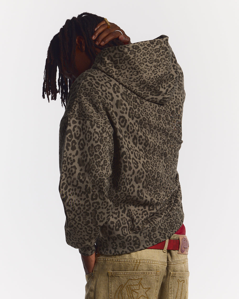 NOCTURNE BEAST ZIP HOODIE BROWN