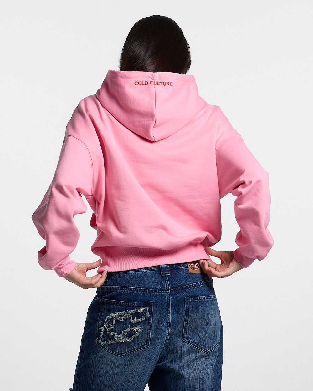 STARS HOODIE PANTHER PINK