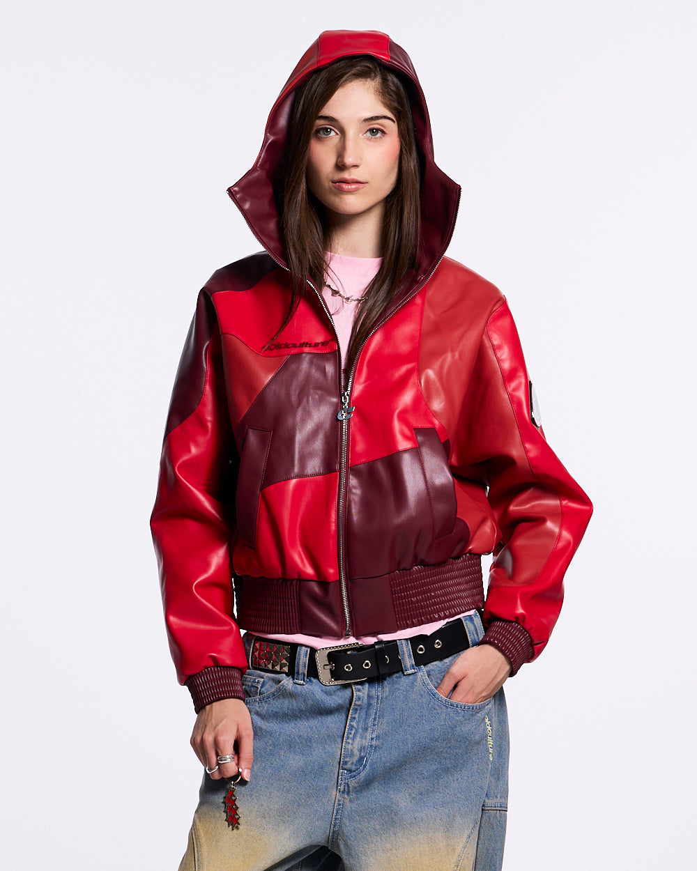 ROUTE JACKET RED AND BURGUNDY