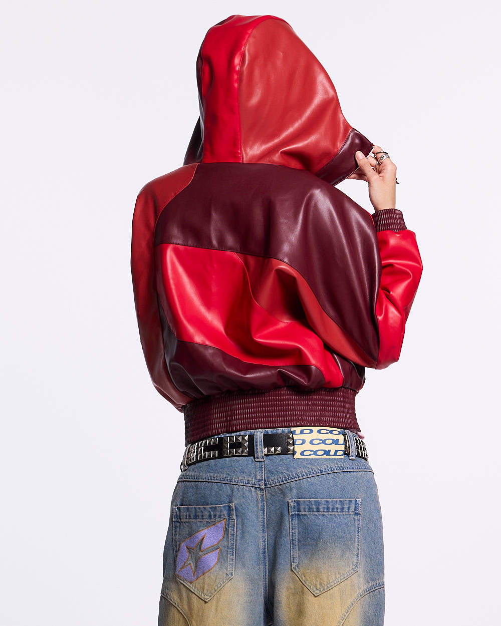 ROUTE JACKET RED AND BURGUNDY