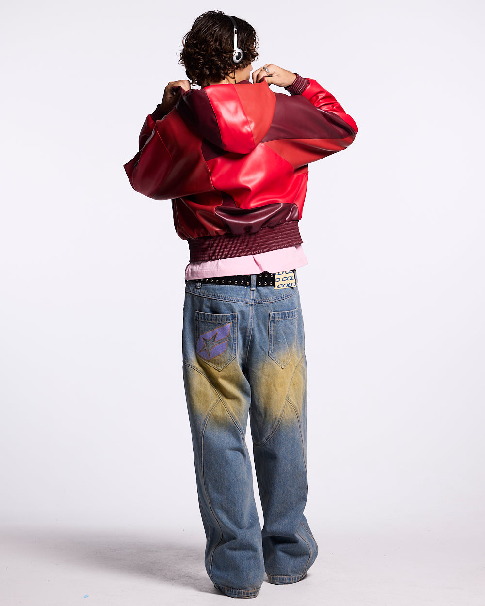 ROUTE JACKET RED AND BURGUNDY