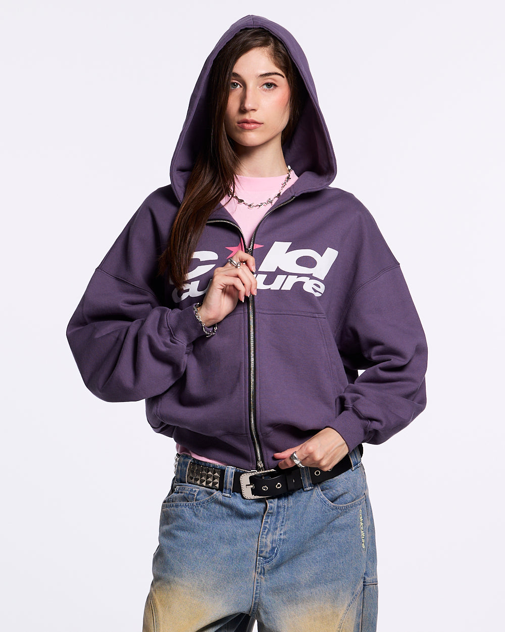 HARPER ZIP HOODIE PURPLE