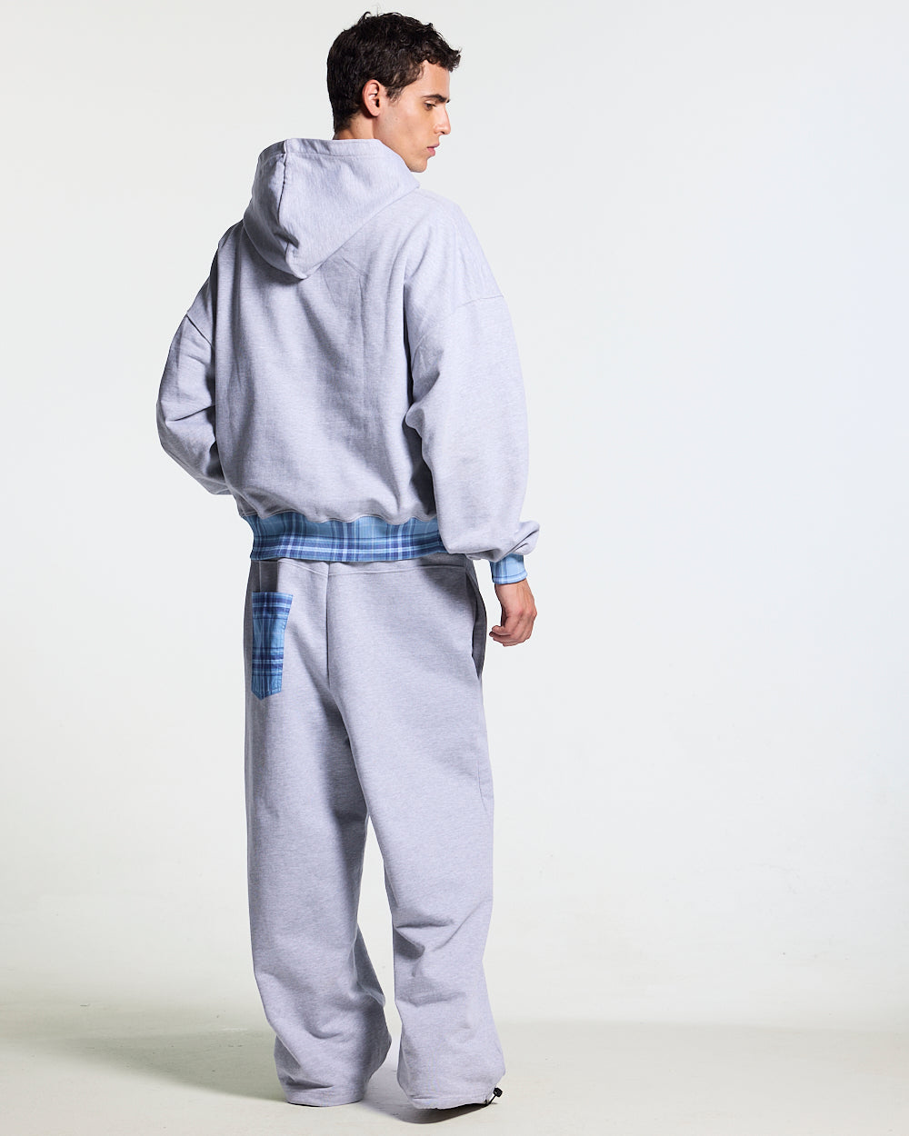 TAKE A PEAK ZIP HOODIE HEATHER GREY