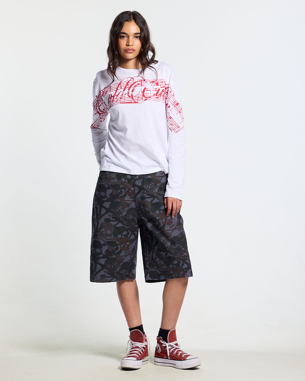 NIGHTSKULL SHORTS GREY