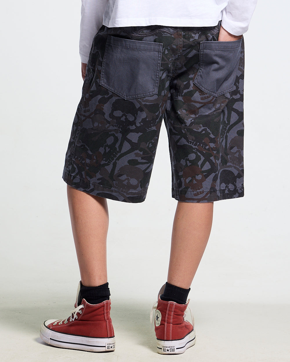 NIGHTSKULL SHORTS GREY