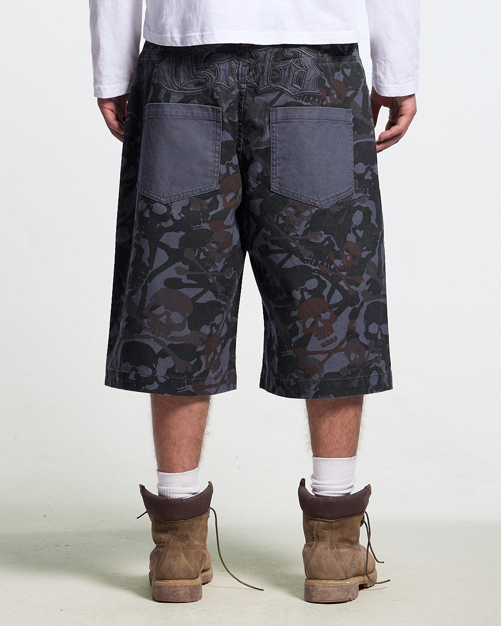 NIGHTSKULL SHORTS GREY