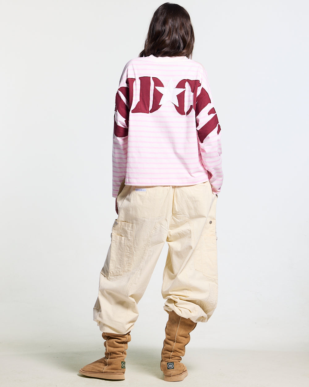 SOLID CARGO PANTS WHITE