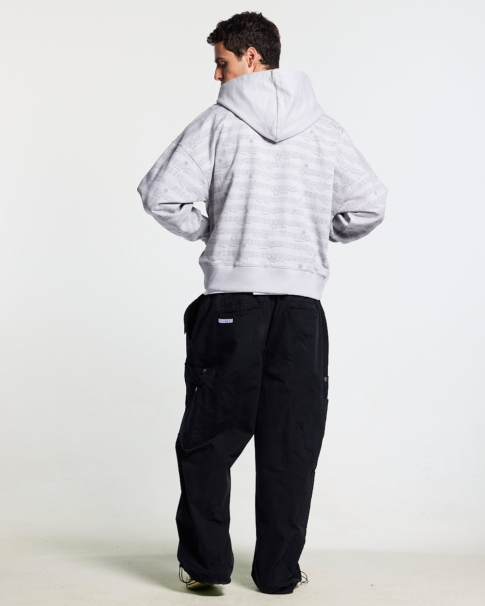 BEAT IT ZIP HOODIE GREY