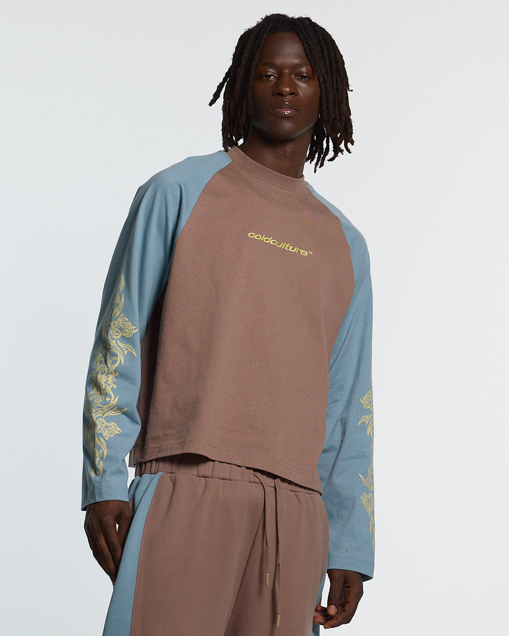 TRIBAL LONGSLEEVE BROWN & BLUE