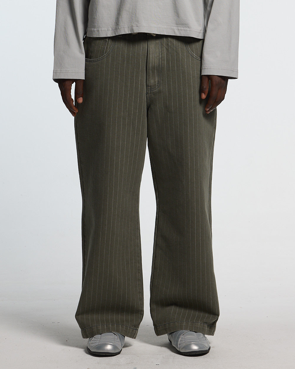 CASINO PANTS GREEN DENIM