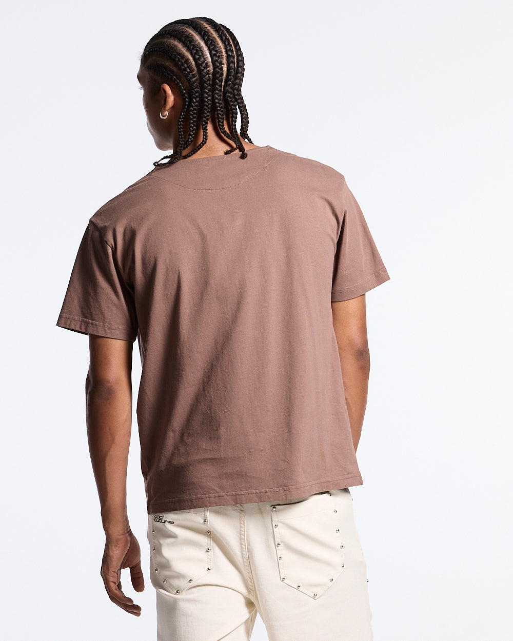 ROGUE CROSSED TEE BROWN