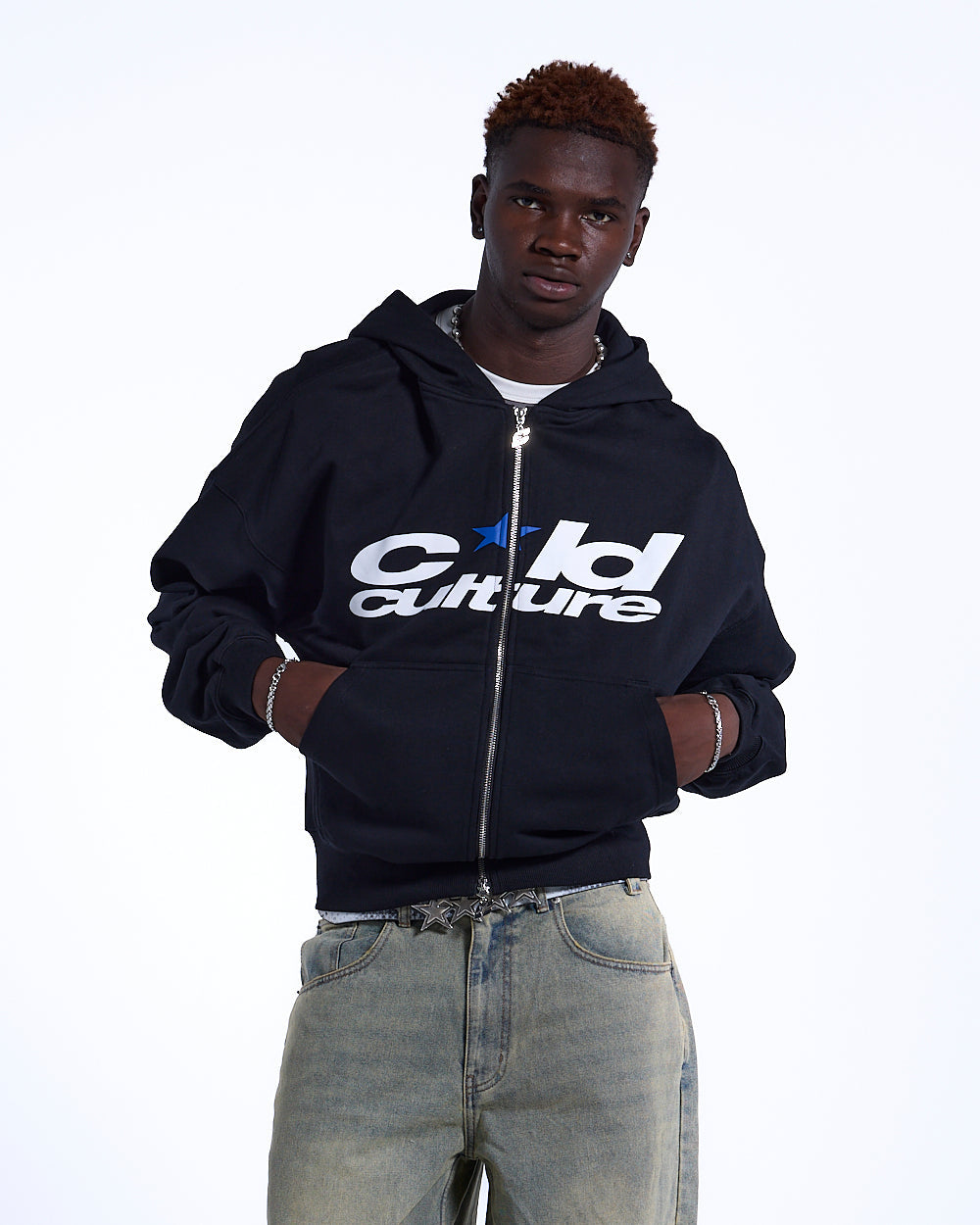 HARPER ZIP HOODIE BLACK