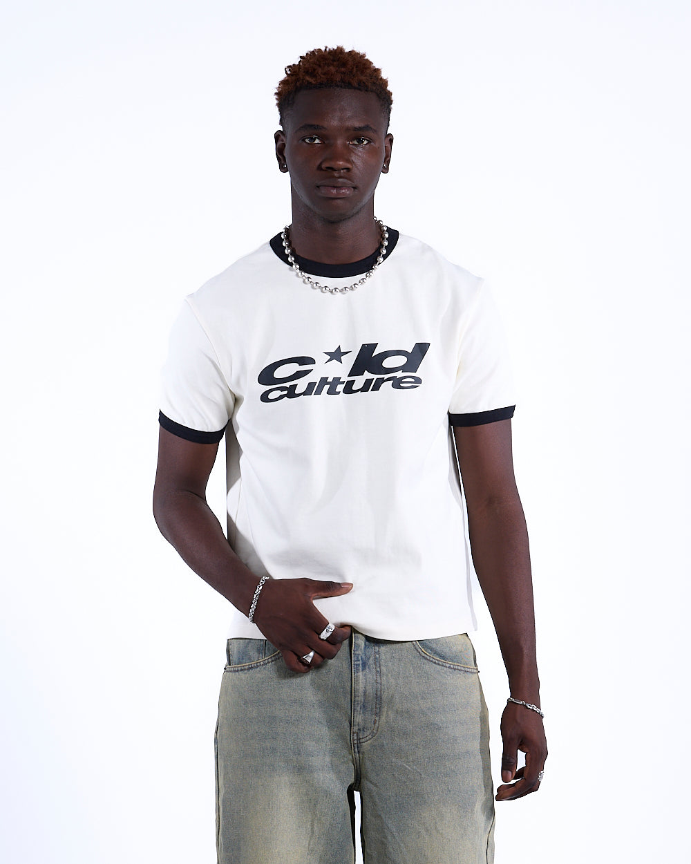 HARPER TEE WHITE AND BLACK