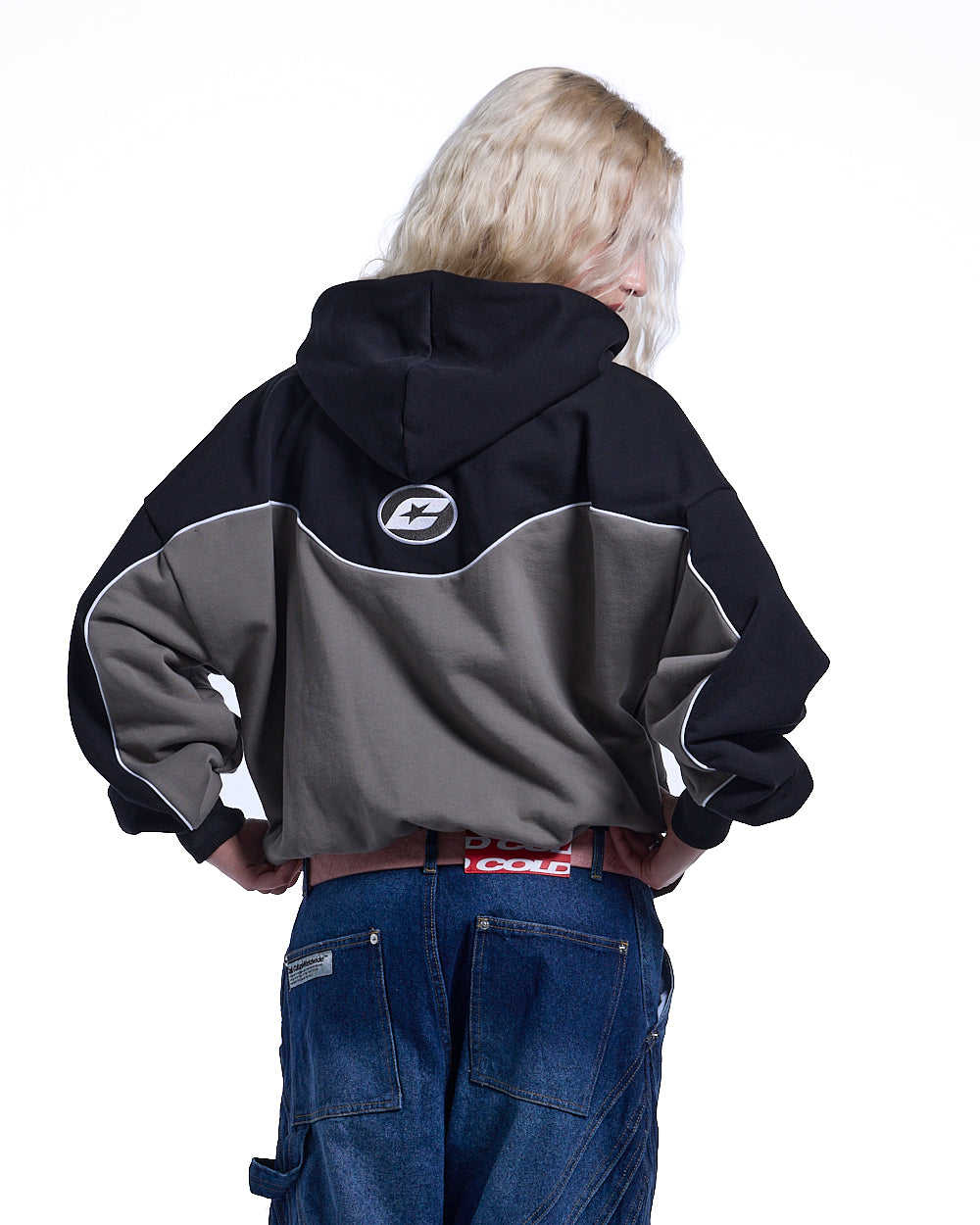 NO RISK ZIP HOODIE BLACK