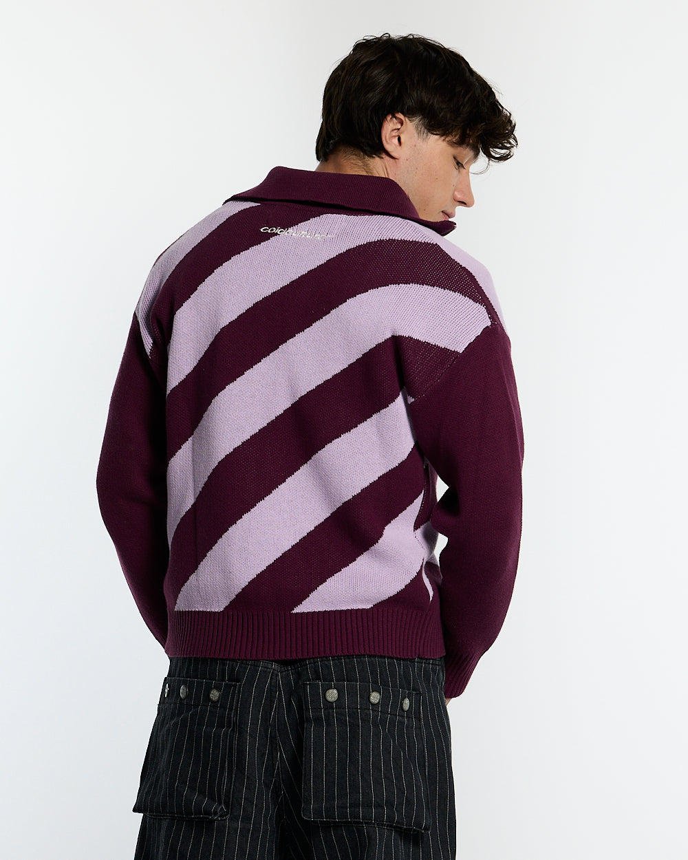 LINES FUSION KNIT PINK & PURPLE
