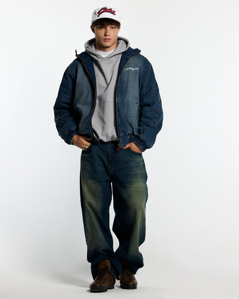 MIKE HOODED JACKET DENIM