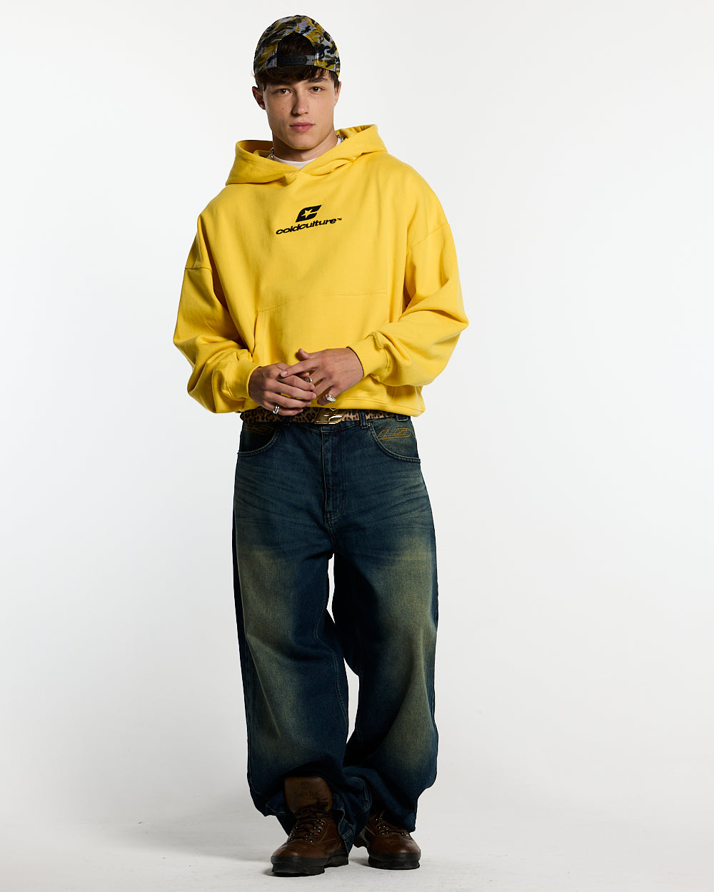 CURVED HOODIE YELLOW