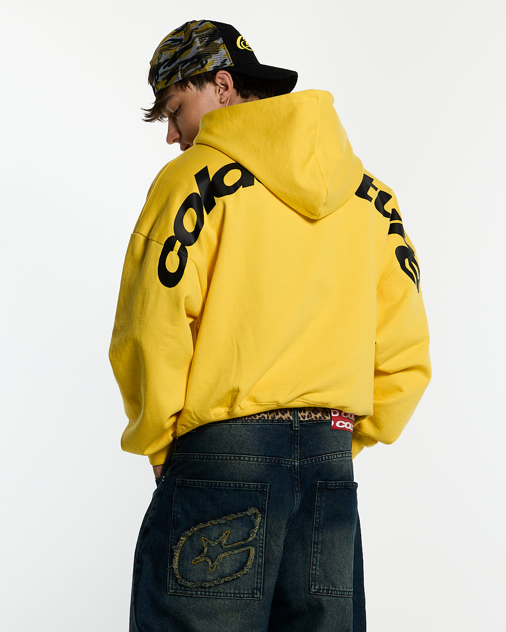 CURVED HOODIE YELLOW