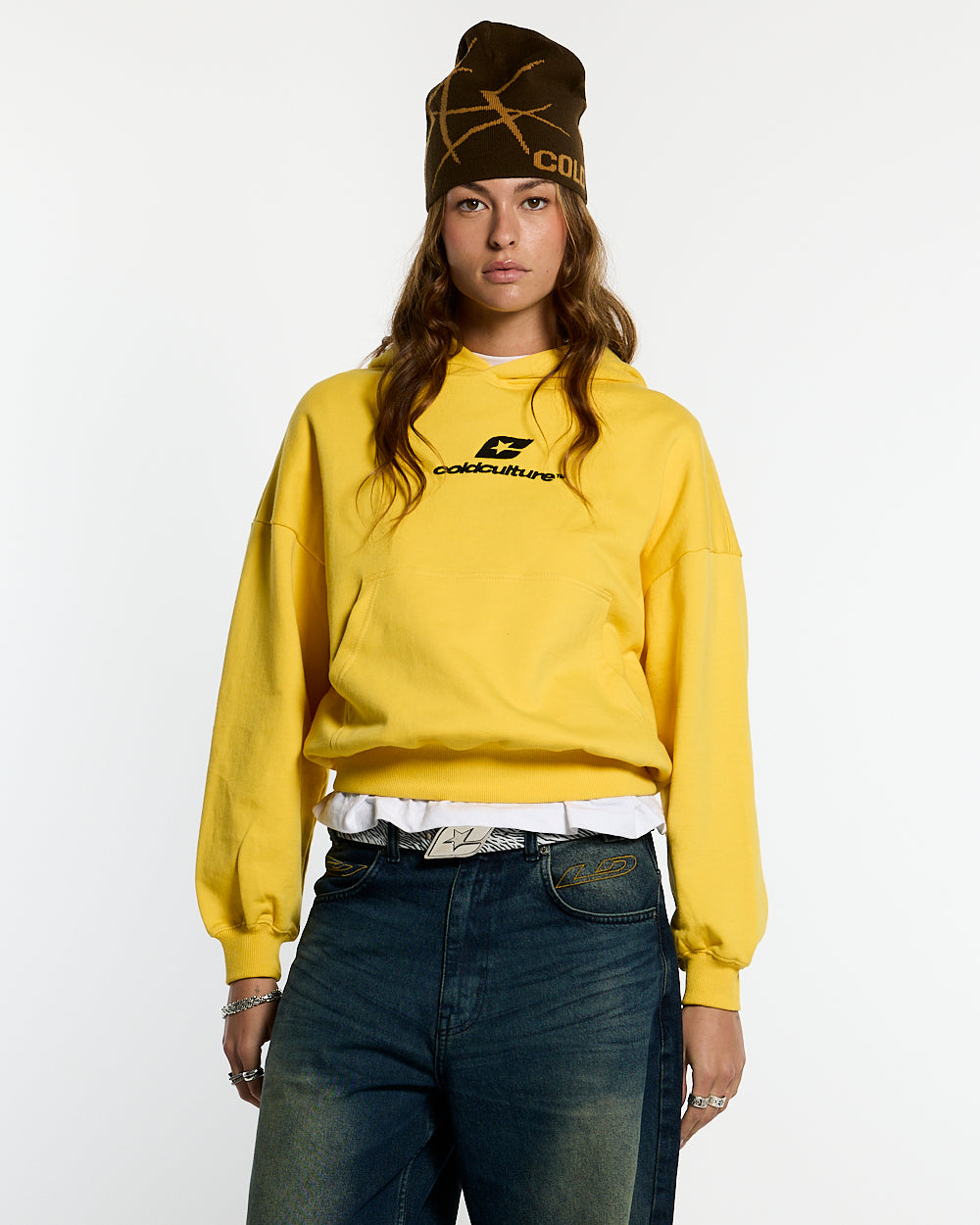 CURVED HOODIE YELLOW