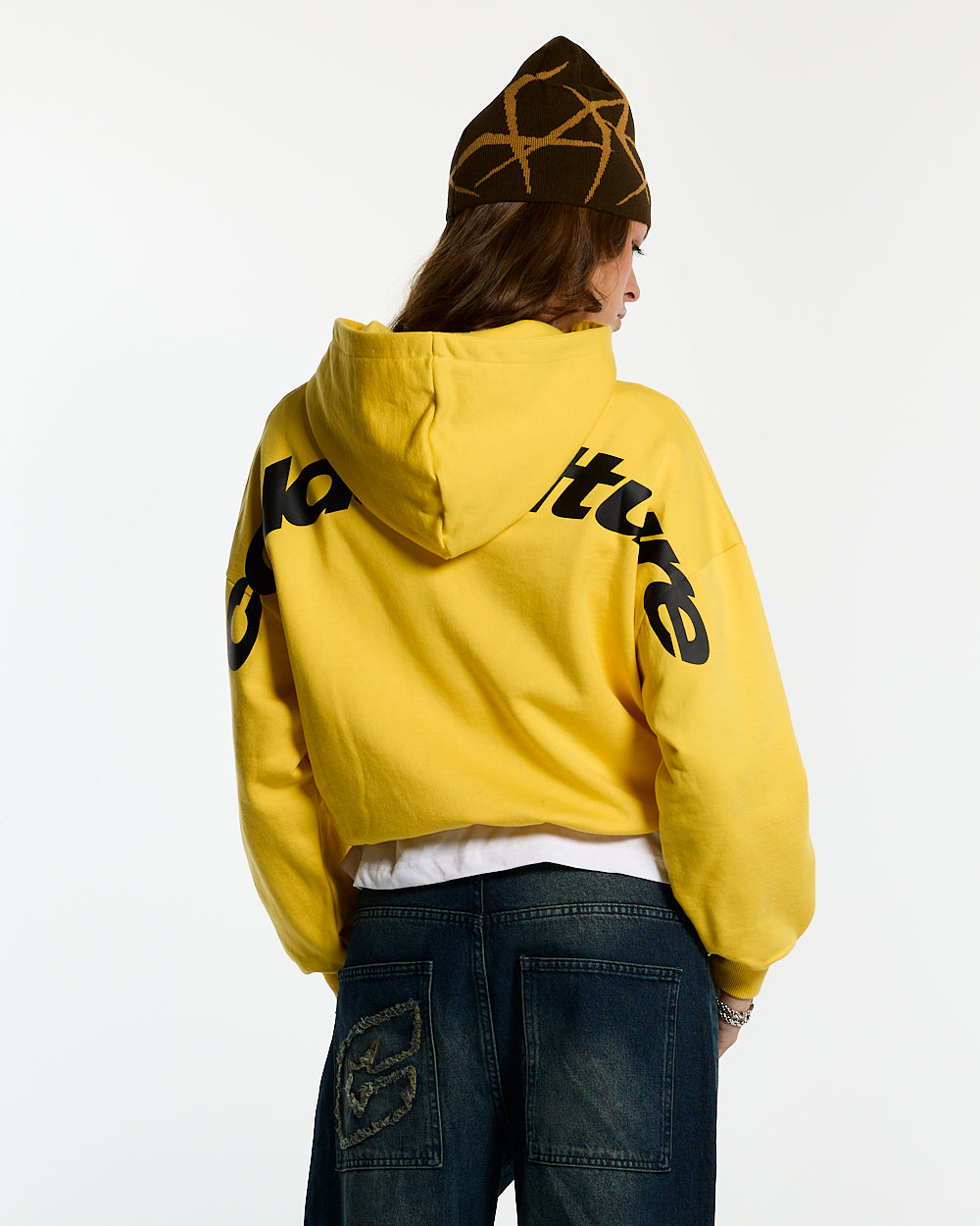CURVED HOODIE YELLOW