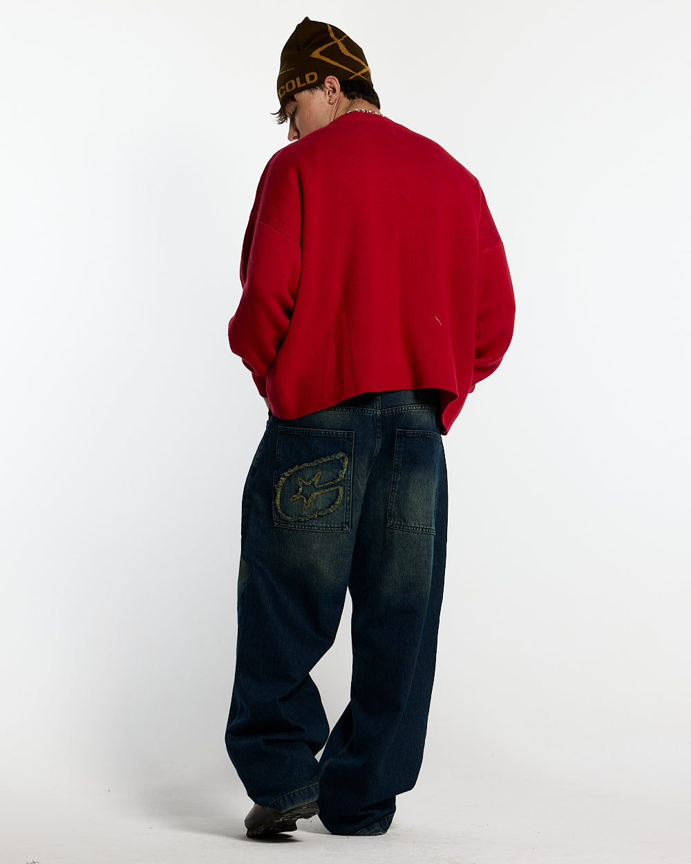 POISON KNIT RED AND SALMON