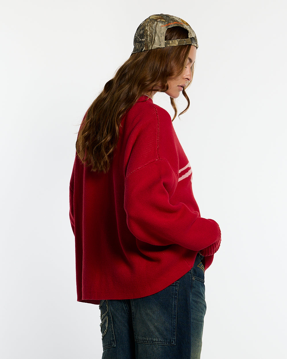 POISON KNIT RED AND SALMON