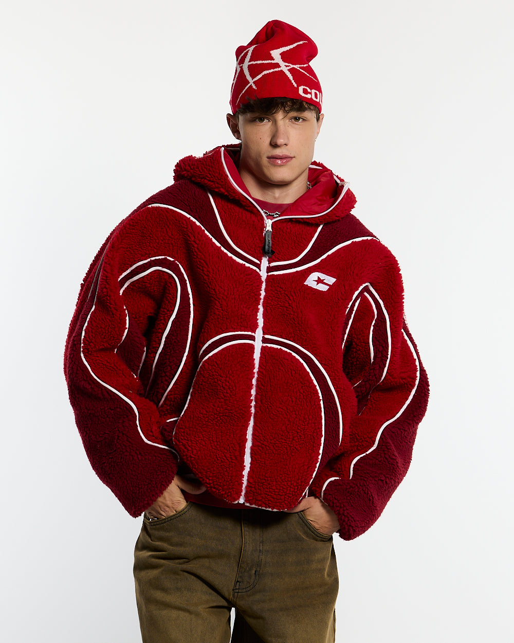 TAKE OFF FLEECE RED