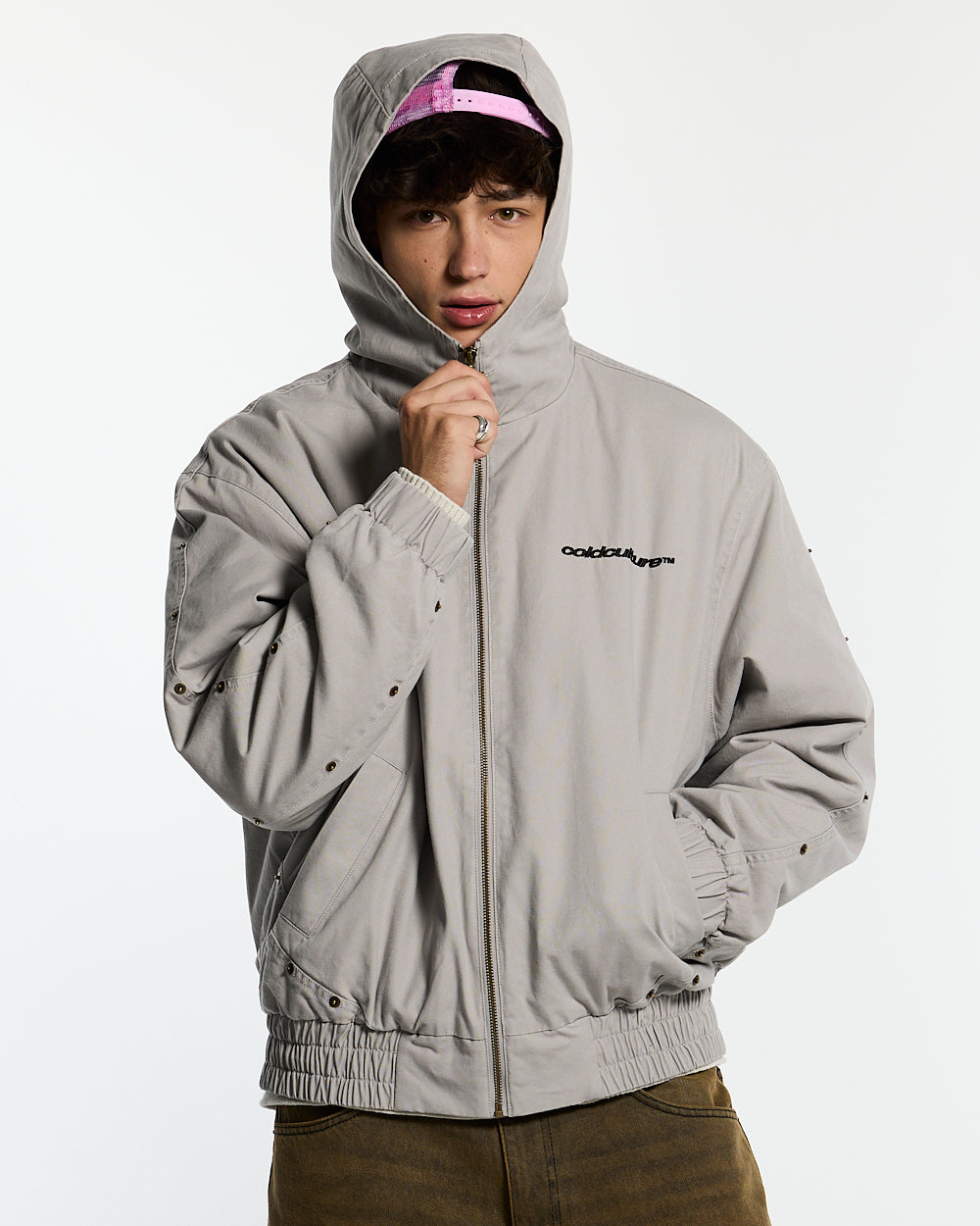 MIKE HOODED JACKET GREY