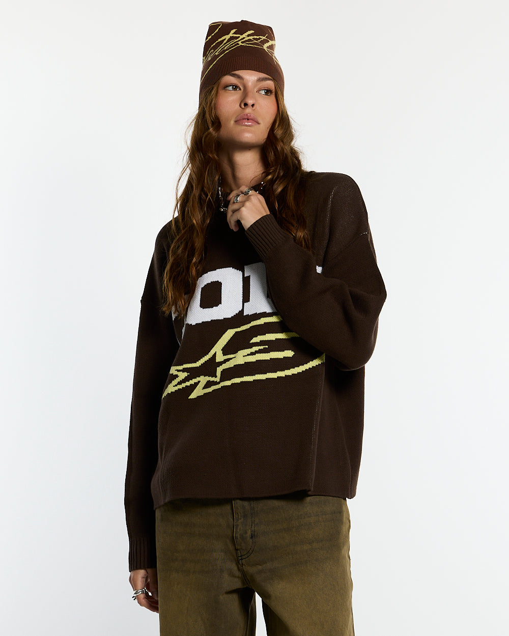 DAILY KNIT BROWN