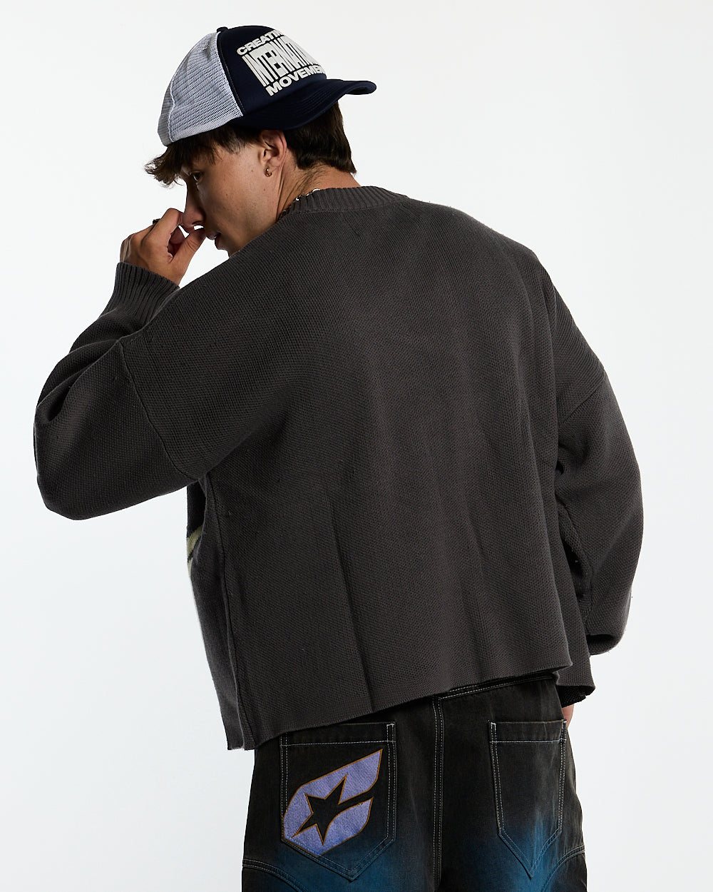 SPIDER KNIT GREY