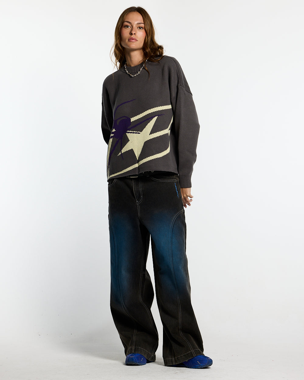 SPIDER KNIT GREY