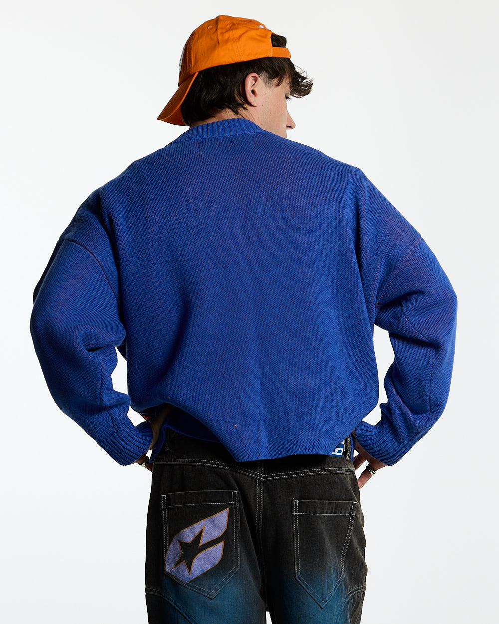 POISON KNIT BLUE AND ORANGE