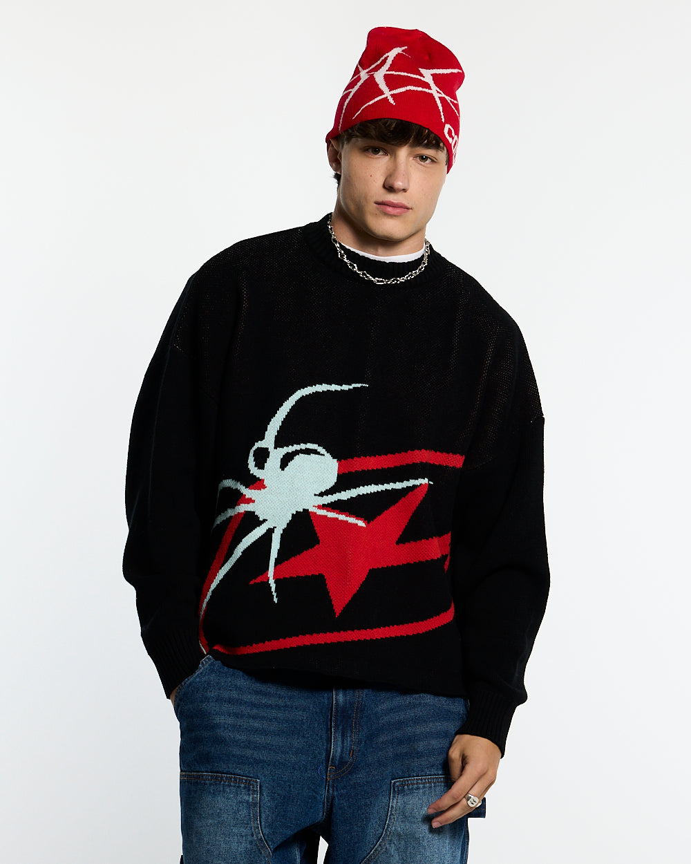 SPIDER KNIT BLACK