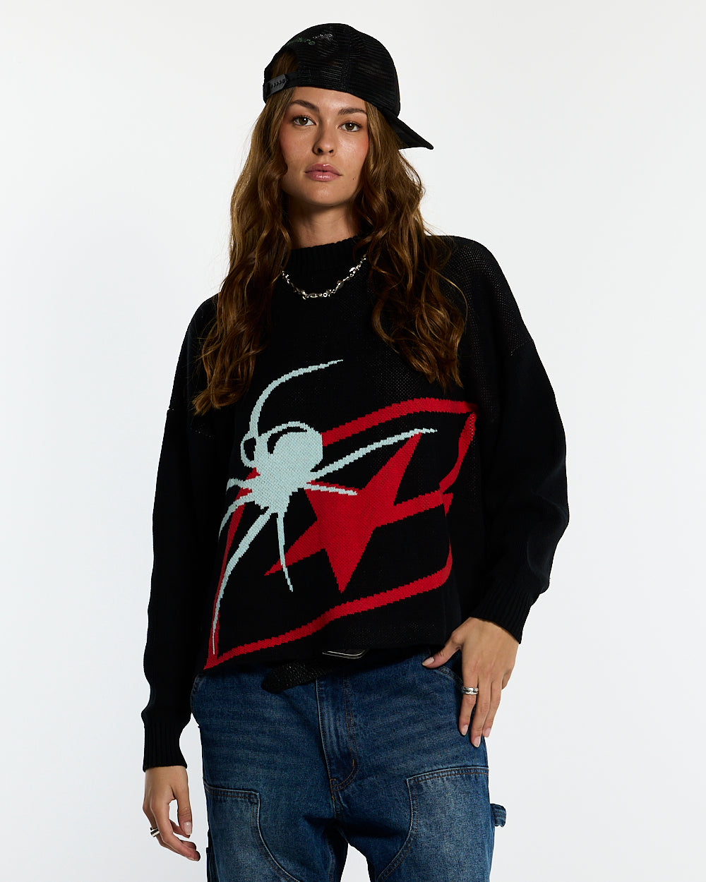 SPIDER KNIT BLACK