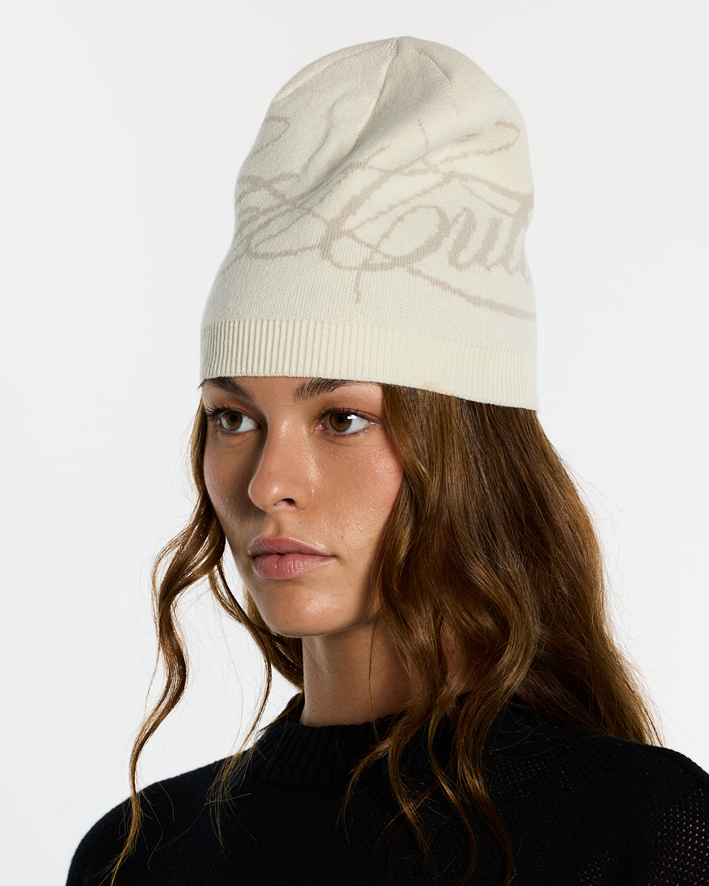 SCRIPT BEANIE GREY