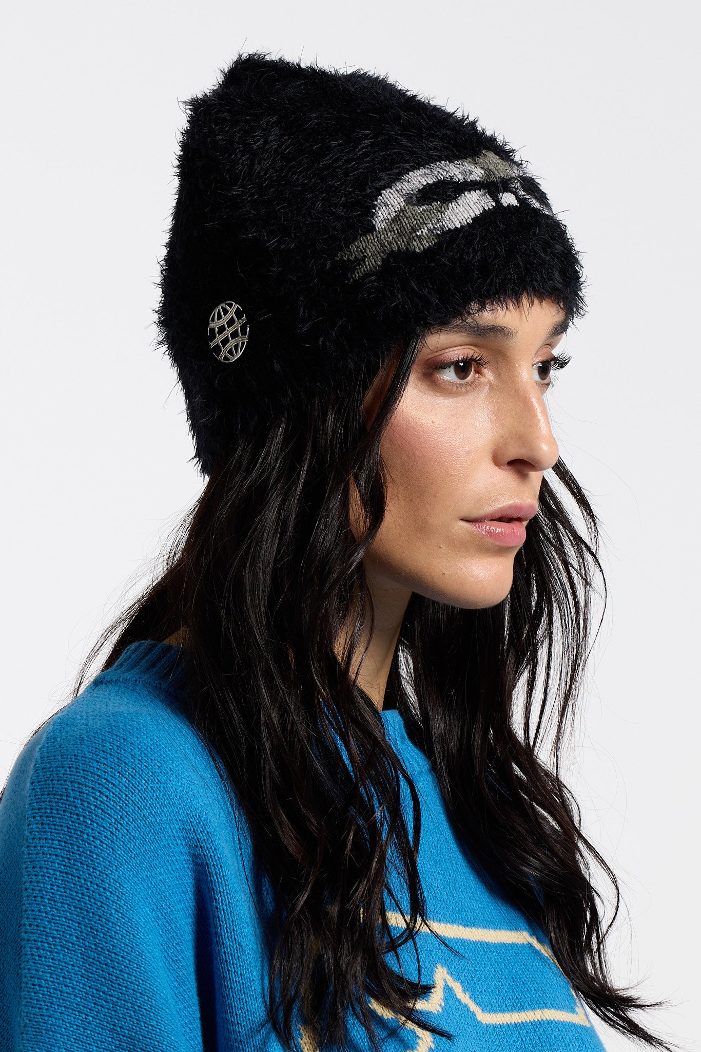 STARS BOW BEANIE BLACK