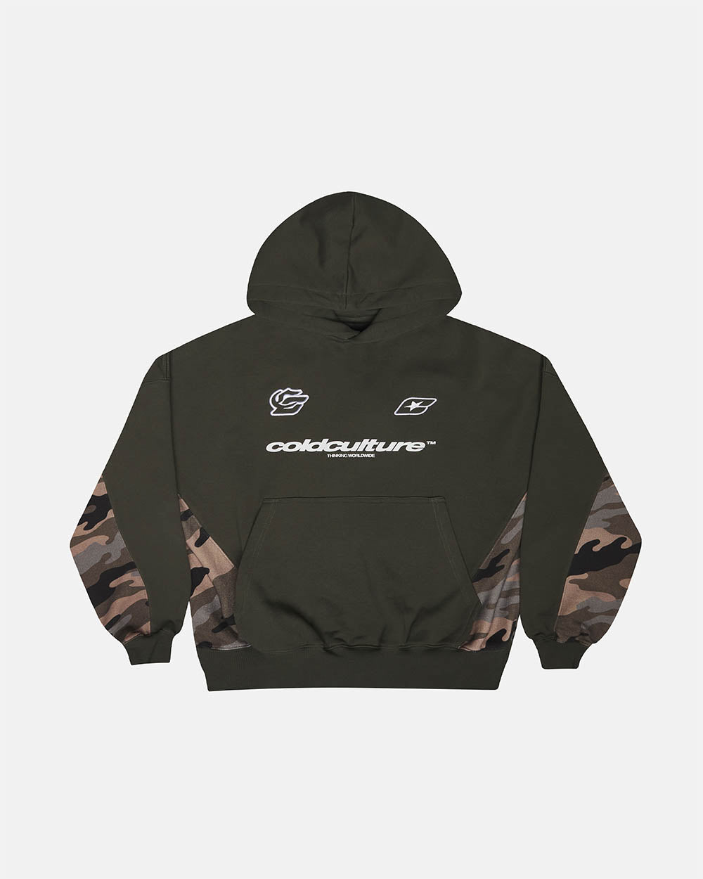 RACING CAMO HOODIE GREY