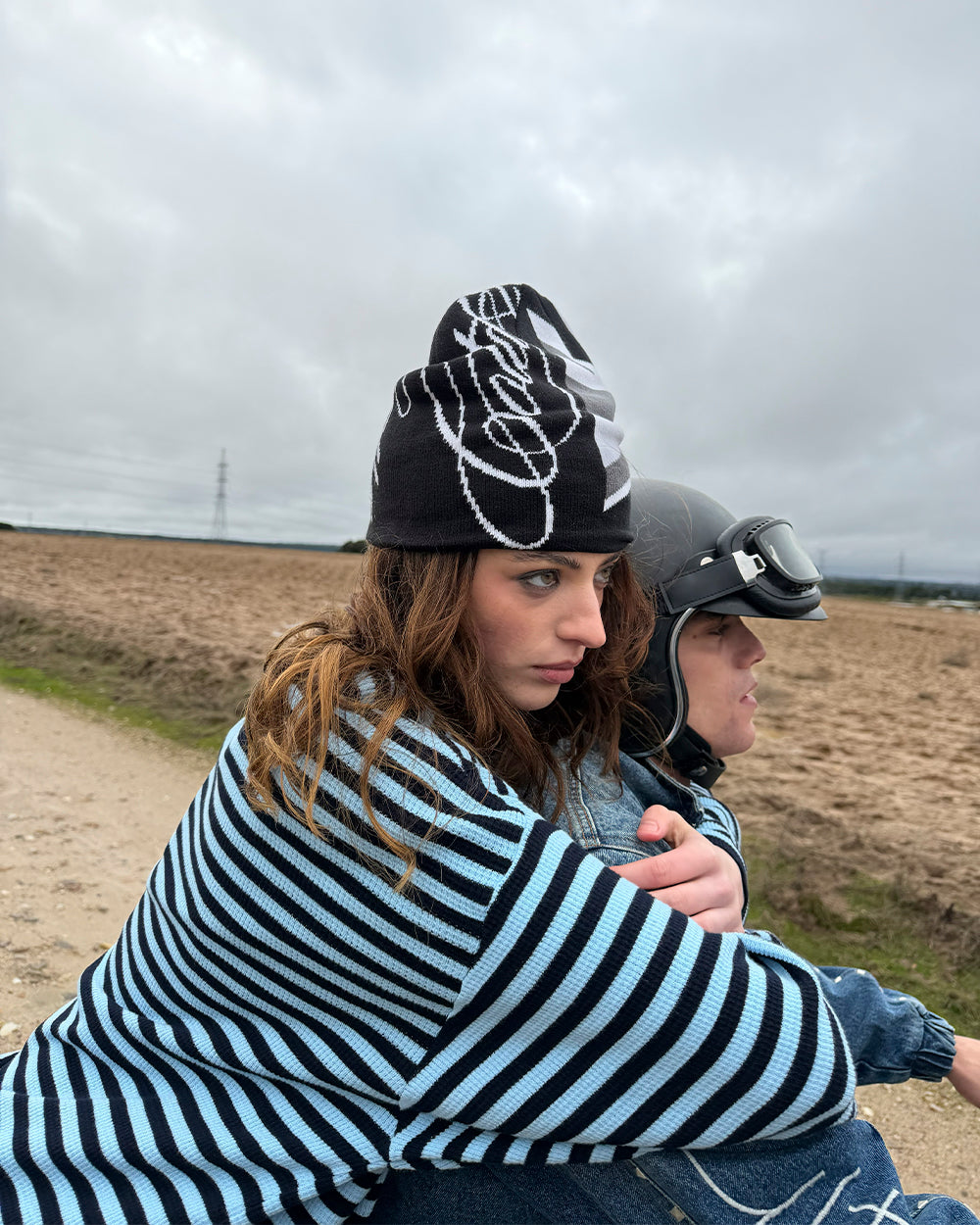 BRIGHTON BEANIE BLACK & GREY