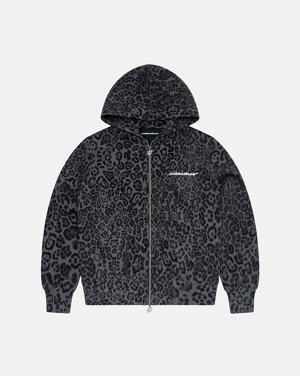 NOCTURNE ZIP HOODIE DARK GREY - Cold Culture #packshot