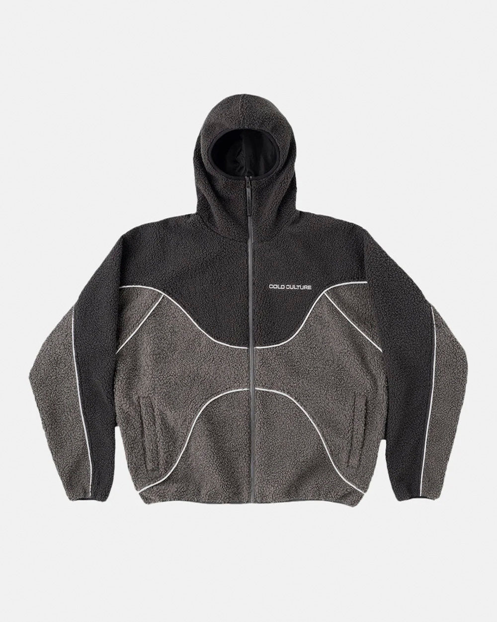 NO RISK FLEECE JACKET HEAVY GREY/DUST GREY